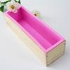 Tábua de sabão de madeira de pinho cortada à mão sabão de reparo tira longa sabão de torrada sabão frio molde de silicone caixa de ferramentas DIY