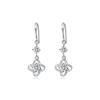 Aretes de botón de plata esterlina 925 de trébol para mujer, aretes largos de alta calidad, aretes de nuevo estilo 2020, aretes, regalo de Año Nuevo