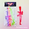 1102 Tres Pistolas de Cristal Modelo de Arma de Plástico para Niños Mini Armas Espadas de Plástico Pistola de Juguete para Jardín de Infancia Tour