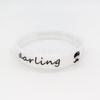 Pulsera luminosa de silicona con forma de estrella para pareja, anillo de goma fluorescente para la mano, pulsera luminosa de concierto para San Valentín.