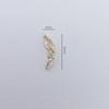 Joyería de uñas de la serie Mariposa de mini circonita que combina con todo, recubrimiento protector del color, alas de mariposa izquierda y derecha, pegatinas para uñas populares en línea