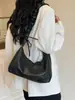 Bolso Único para Axila para Mujer 2025 Nuevo Estilo Plisado Moda Viajero Bolso de Hombro Versátil Patrón Agrietado Bolso Cruzado