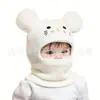 Gorro y Bufanda para Bebé Todo en Uno Otoño e Invierno Terciopelo Grueso Gorro con Protección para Orejas de Bebé Lindo Súper Lindo Niños Niñas