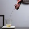 Directamente de Fábrica: Tetera Pequeña de Arcilla Púrpura Yixing, Hecha de Arcilla Púrpura Original, Semi-Hecha a Mano, Tetera Pequeña en Forma de Pilar para Uso en Casa