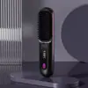 Pente Alisador de Cabelo Sem Fio LCD Transfronteiriço Recarregável Cerâmica Digital Mini Alisador Portátil Pente para Cabelo
