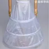 Falda de vestido de novia extragrande de seis aceros, falda de vestido de novia de felpa, enagua blanca para vestido de actuación, falda de 3 círculos sin gasa, enagua para vestido de novia