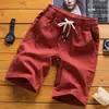 Pantalones Cortos Casuales Simples de Moda de Verano Delgados para Hombre Estilo Japonés y Coreano Sueltos de Algodón y Lino Pantalones de Playa para Hombre