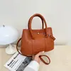 Bolso de Mano Simple Estilo Coreano para Mujer Otoño/Invierno 2026 Nueva Moda Color Sólido Bolso de Hombro Único Diseño de Nicho Bolso Cruzado para Mujer
