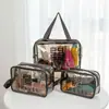Bolsa de Cosméticos, Impermeável, Grande Capacidade, Bolsa Portátil para Armazenamento de Artigos de Higiene Pessoal e Cosméticos para Banho, Viagem e Natação