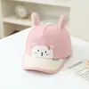 Gorro de Bebé Versión Coreana Lindo Oso de Dibujos Animados Gorra de Béisbol Primavera Verano Nuevo Sombrero para el Sol Protección Solar Infantil Gorra de Pico