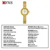 Reloj de Lujo de Gama Alta Accesible Ofns Correa de Acero para Mujer Aliento de Bebé Resistente al Agua Pequeño Redondo Reloj de Cuarzo Retro para Viajero de Negocios