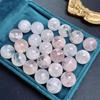 Copos de Nieve Polvo Fantasma Perlas de Cristal Hecho a Mano DIY Accesorios de Perlas Redondas Pulsera de Perlas Individual Tejido Múltiples Gemas
