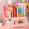 Organizador de Arquivos Caixa de Armazenamento de Grande Capacidade Suporte para Livros Estante de Livros Caixa Organizadora de Mesa Suporte para Armazenamento de Documentos Bandeja de Arquivos Cesta de Arquivos