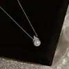 "Perla Real" Collar de Perlas de Zirconio Chapado en Oro Genuino, Cadena para Clavícula Estilo Francés, Joyería de Gama Alta de Nicho
