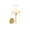 Lámpara de Pared de Tela Retro Americana Amazon Dormitorio Mesita de Noche Pasillo Pasillo Sala de Estar Pared de Fondo Cableado-Gratis Lámpara de Pared