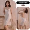 Lingerie Erótica de Luxo Leve Sexy Decote V Seda Simulada Alça Cruzada Costas Abertas Lingerie Sexy para Dormir