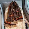 Bufanda larga de seda estilo estrella Ni Ni para habitación con aire acondicionado, chal para hombros y cuello, ropa exterior de verano para mujer, bufanda de algodón y lino para primavera y otoño
