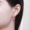 Plata esterlina s925 pendientes encantadores temperamento femenino pendientes de Corea del Sur pendientes de lujo ligero celebridad de Internet estudiante lindo simple combinable