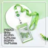 Portatarjetas Transparente Shaker para Hobby Etiqueta de Nombre para Estudiante Tarjeta de Campus Portatarjetas IC En Stock Lanyard para Empleado Funda Protectora para Tarjeta de Identificación de Fábrica