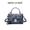 Bolso cuadrado pequeño bordado de estilo chino nuevo, nuevo diseño de nicho de verano, bolso de hombro y cruzado, bolso de mano versátil y moderno para el trabajo