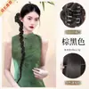 Tranças de Peruca, Novo Coque de Cabelo Estilo Chinês, Aplique de Cabelo com Presilha, Trança Torcida Clássica Elegante em Forma de Botão de Flor, Trança Lateral Suave, Trança de Peruca