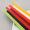 Pauzinhos de melamina domésticos 22,5 cm pontudos antiderrapantes hotel restaurante conjunto de louça de desinfecção pauzinhos de plástico vermelho atacado