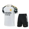 2526 Real Madrid Manga Corta Miami Uniforme de Entrenamiento Adulto Manga Corta Uniforme de Fútbol Transpirable Nápoles Traje de Manga Corta