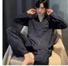 Pijama de Primavera y Otoño para Hombre Cardigan de Solapa Joven y de Mediana Edad 100% Algodón Puro 5XL Mangas Largas Ropa de Casa Traje de Primavera y Verano