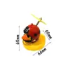 Ventas Directas de Fábrica Adornos para Coche y Moto Patito Amarillo Casco de Celebridad de Internet Pato Rompevientos Exterior para Motocicleta