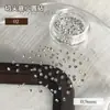 Acessórios para Nail Art Strass Corte Diamante Ponto Redondo Costas Pontiagudas Adesivos de Unha Diamantes de Água Argamassa Pequenos Montinhos de Diamantes Acessórios para Nail Art DIY Feitos à Mão