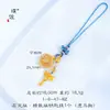 Brújula auspiciosa de ocho tesoros, tres en uno, chapada en oro resistente al descoloramiento, incrustada de diamantes, colgante para coche con nudo chino, llavero con zodiaco estilo chino para el año de nacimiento