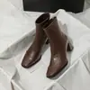 Botas de Tacón Alto Súper Bonitas de Moda para Mujer Otoño Invierno 2026 Nuevo Estilo Botines Más Vendidos Botas Adelgazantes para Mujer Combinar con Pantalones de Pierna Ancha Botines