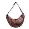Bolso Grande de Leopardo para Mujer 2026 Nuevo Otoño Invierno Retro Versátil de un Solo Hombro de Moda Ligero Cruzado Estilo Bollo