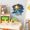 Fun-F953 Desenho Animado Vasto Espaço Universo Estudo Menino Quarto Parede de Fundo Decoração Adesivo Autoadesivo Atacado