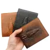 Carteira Masculina MenBense Nova Curta Padrão Crocodilo Moda Negócios Multi-Cartões Carteira PU Fornecimento Direto da Fábrica