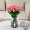 Flores de Tulipán, Arreglos Florales Artificiales, Decoración de Habitaciones, Adornos Florales, Ramos de Flores Secas Eternas, Plantas Verdes para Sala de Estar