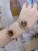 Pulseira Sultanita Color-Changing Turca Estilo Francês Beijo Quente Personalidade de Nicho com Zircônia Chuva de Meteoros e Diamantes Tchecos
