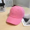 Boné de Baseball Estilo Coreano para Primavera e Verão, Bordado de Letras Fino, Tecido de Secagem Rápida, para Mulheres, Cor Vibrante, Boné Protetor Solar para Estudantes