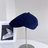 Boné Fashion de Sarja Liso Estilo Japonês para Mulheres, Boné de Beisebol Quente Versátil Casual de Outono, Boina Estilosa para Usar do Avesso