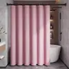 Juego de cortina de ducha para baño, engrosada, resistente al moho, instalación sin taladro, impermeable, cortina de ducha, cortina divisoria de lujo ligero