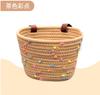 Cesta Grande para Bicicleta, Cesta para Muñeca de Cochecito, Cesta Delantera Tejida con Cuerda para Bicicleta Infantil, Decoración para Patinete