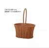 Cesta de Flores de Rattan Tecida à Mão, Cesta de Flores Frescas de Mão, Cesta de Palha, Cesta de Bambu, Decoração de Bebê, Cesta de Flores para Casa
