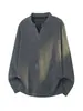 2026 HT26437, comprimento estendido, camiseta de gola V oversized de manga longa, tamanhos M-5X, HT26982 - Especial P21