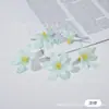 Flor de Crisantemo Individual Material para Manualidades Hecho a Mano Tela de Seda Flor Artificial Flor Realista de Alta Gama Pétalos Corona Adorno para la Cabeza