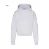 Sudadera con capucha y cuello redondo Skims, colección de felpa de algodón Kardashian, conjunto casual clásico de corte holgado
