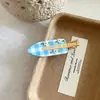Nuevo Corazón Rosa, Pinza para el Cabello sin Costuras Adornada con Mariposas de Cuadros Frescas y Dulces, Pinza con Borde de Corazón, Accesorio Versátil para el Cabello de Niña