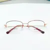 Armazón de Gafas Ovalado Clásico de Medio Marco para Negocios y Madres Se Puede Combinar con Miopía Fabricante Mayorista Danyang Marco Pequeño para Miopía Alta