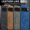 Funda Magnética para Teléfono Google Pixel11Pro con Patrón de Cuero Nappa y Conector Lightning, Funda Pixel10 Anticaídas, Funda Pixel9