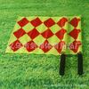 Bandera de patrulla cuadrada grande de acero inoxidable para partidos de fútbol, bandera de corte lateral con mango de esponja, bandera de árbitro, bandera de señal de inicio