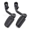 Reposapiés Modificados de Aleación de Aluminio para Motocicleta, Pedales Antideslizantes, Pedales Frontales y Traseros Plegables Fijos para Parachoques, Transfronterizo